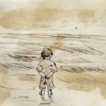 9-Year-Old Edward Hopper Draws a Picture on the Back of His 3rd Grade Report Card