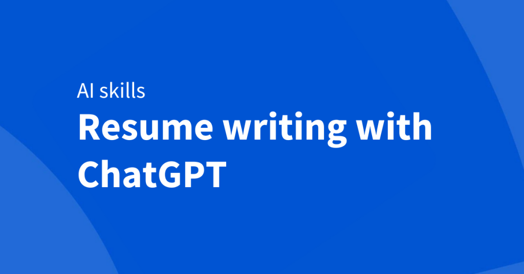 Enhance your resume with ChatGPT