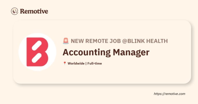 [Hiring] Accounting Manager @Blink Health