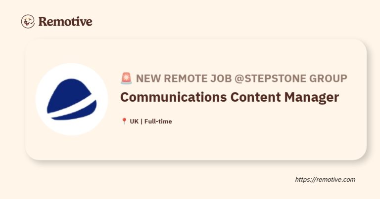 [Hiring] Communications Content Manager @StepStone Group