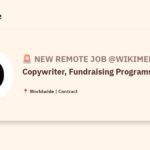 [Hiring] Copywriter, Fundraising Programs (Contract) @Wikimedia