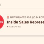 [Hiring] Inside Sales Representative @J.D. Power