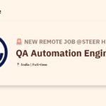 [Hiring] QA Automation Engineer @Steer Health