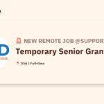 [Hiring] Temporary Senior Grant Writer @Supportkind