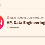 [Hiring] VP, Data Engineering @tubitv