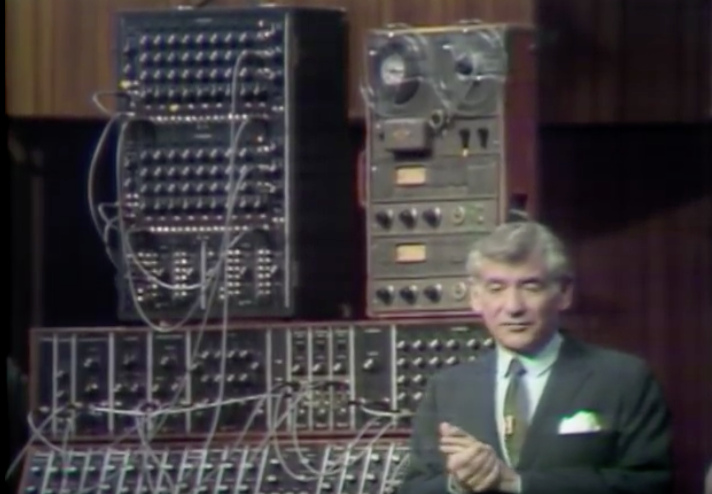 Leonard Bernstein Introduces the Moog Synthesizer to the World in 1969, Playing an Electrified Version of Bach's “Little Fugue in G”