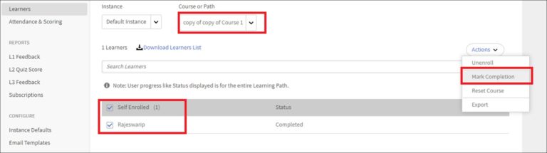 Managing Course Completions Within Learning Paths and Certifications in Adobe Learning Manager