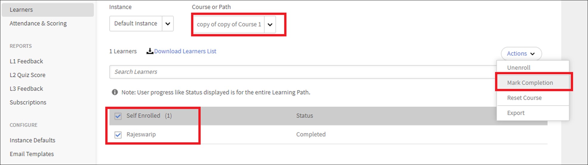 Managing Course Completions Within Learning Paths and Certifications in Adobe Learning Manager