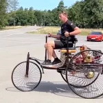 Watch an Enthusiast Drive the First Car Ever Made, the 1885 Mercedes Benz