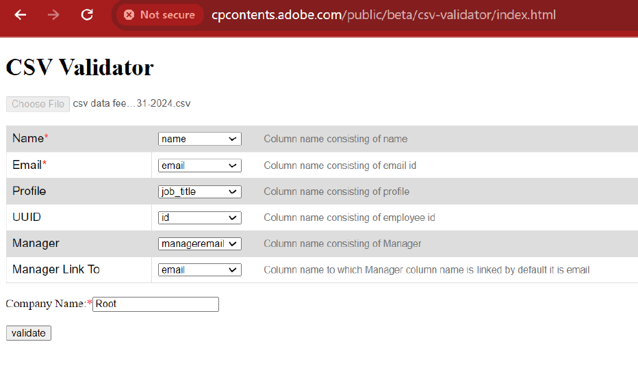 Adobe_Learning_Manager_ALM_CSV_Errors_Validator_import