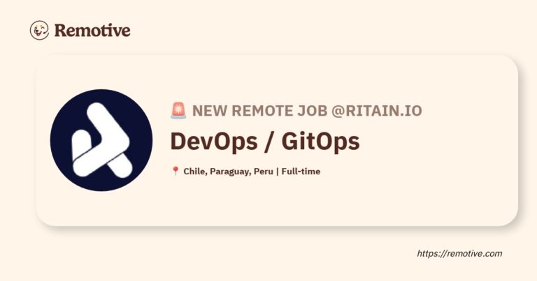 [Hiring] DevOps / GitOps @Ritain.io