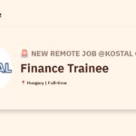 [Hiring] Finance Trainee @KOSTAL Group