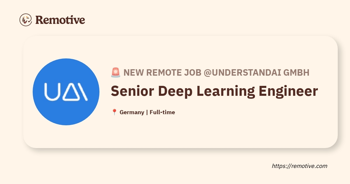 [Hiring] Senior Deep Learning Engineer @understandAI GmbH