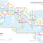 The Roads of Ancient Rome Visualized in the Style of Modern Subway Maps