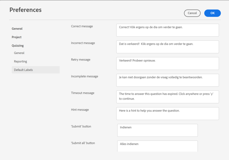 Quiz localisation (New Captivate) tips - part 1