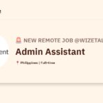 [Hiring] Admin Assistant @WizeTalent