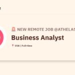 [Hiring] Business Analyst @Athelas