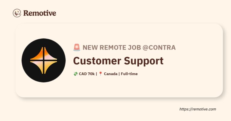 [Hiring] Customer Support @Contra