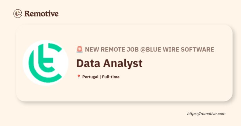 [Hiring] Data Analyst @Blue Wire Software