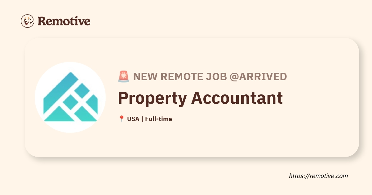 [Hiring] Property Accountant @Arrived