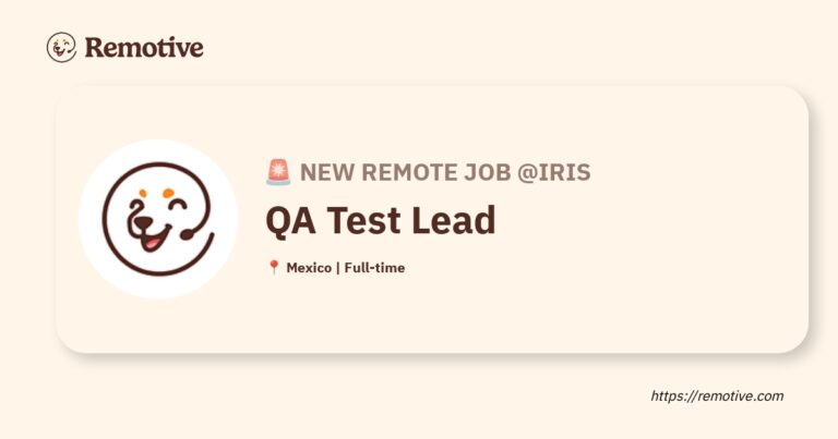 [Hiring] QA Test Lead @Iris