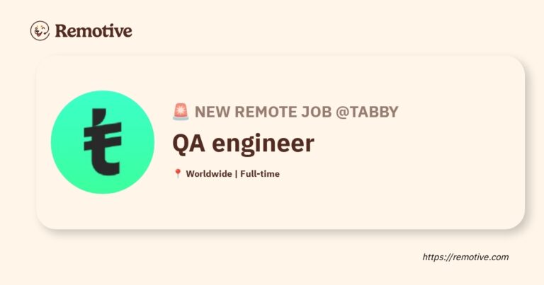 [Hiring] QA engineer @Tabby