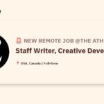 [Hiring] Staff Writer, Creative Development @The Athletic