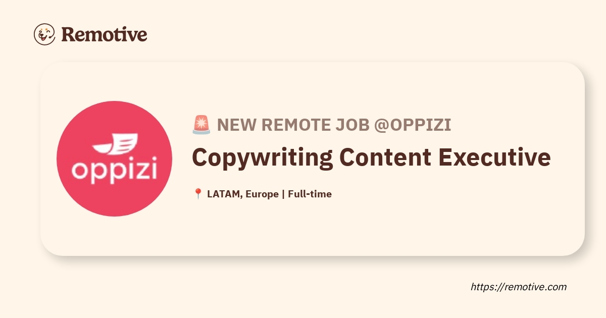 [Hiring] Copywriting Content Executive @Oppizi