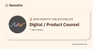 [Hiring] Digital / Product Counsel @Flowlife