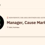 [Hiring] Manager, Cause Marketing @Big Brothers Big Sisters of America