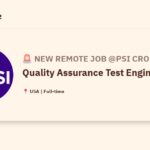 [Hiring] Quality Assurance Test Engineer Lead @PSI CRO