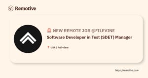 [Hiring] Software Developer in Test (SDET) Manager @Filevine