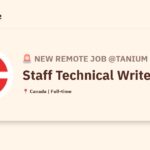 [Hiring] Staff Technical Writer @Tanium