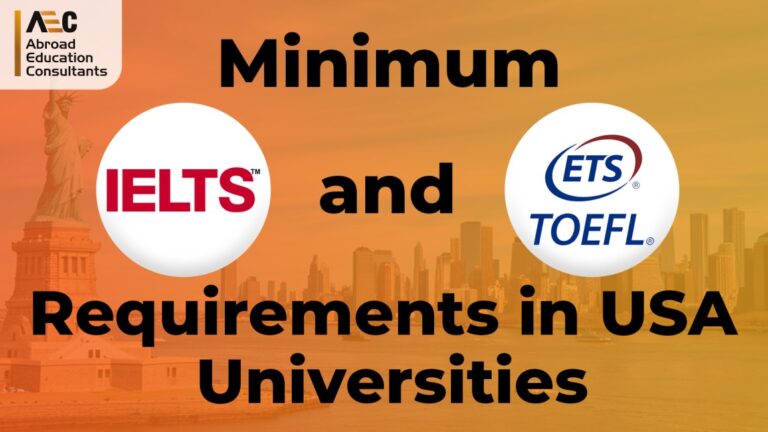 Minimum IELTS and TOEFL Requirement in USA Universities