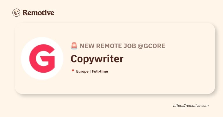 [Hiring] Copywriter @Gcore