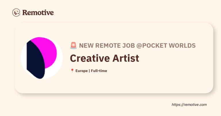 [Hiring] Creative Artist @Pocket Worlds