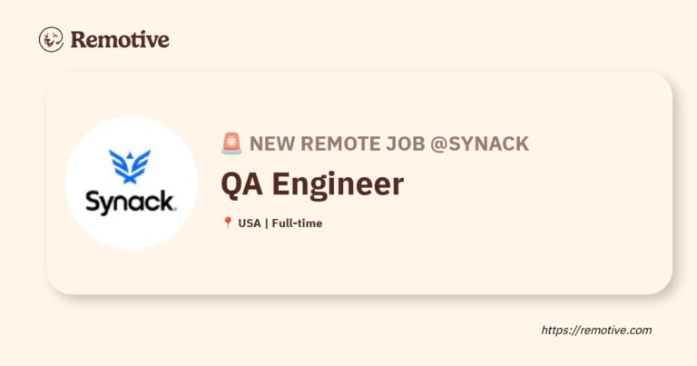 [Hiring] QA Engineer @Synack