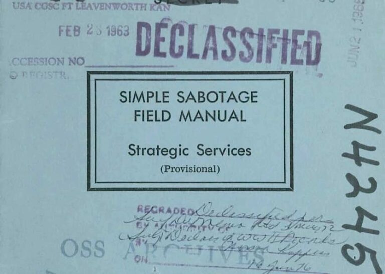 Discover the CIA's Simple Sabotage Field Manual: A Timeless Guide to Subverting Any Organization with "Purposeful Stupidity" (1944)