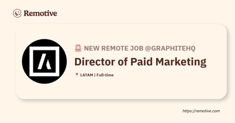 [Hiring] Director of Paid Marketing @Graphitehq