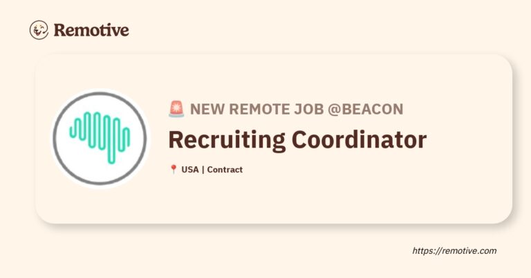 [Hiring] Recruiting Coordinator @Beacon