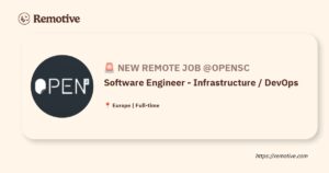 [Hiring] Software Engineer - Infrastructure / DevOps @OpenSC