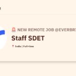 [Hiring] Staff SDET @Everbridge