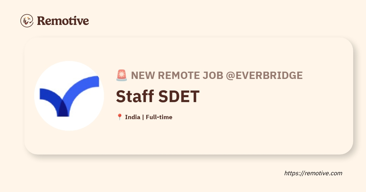 [Hiring] Staff SDET @Everbridge