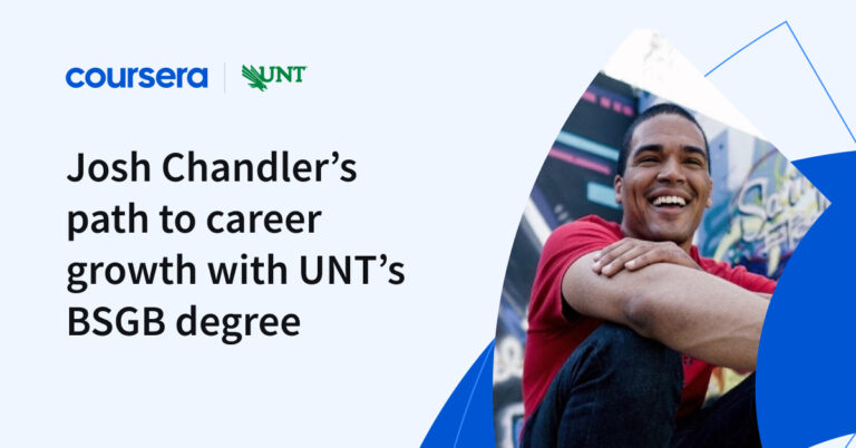 How Josh accelerated his bachelor’s degree journey with UNT’s BSGB