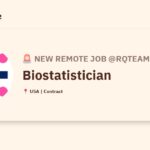 [Hiring] Biostatistician @Rqteam