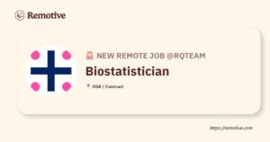 [Hiring] Biostatistician @Rqteam