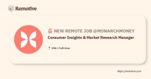 [Hiring] Consumer Insights & Market Research Manager @Monarchmoney