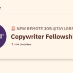 [Hiring] Copywriter Fellowship @taylorstrategy