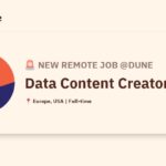 [Hiring] Data Content Creator @Dune