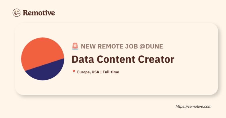 [Hiring] Data Content Creator @Dune